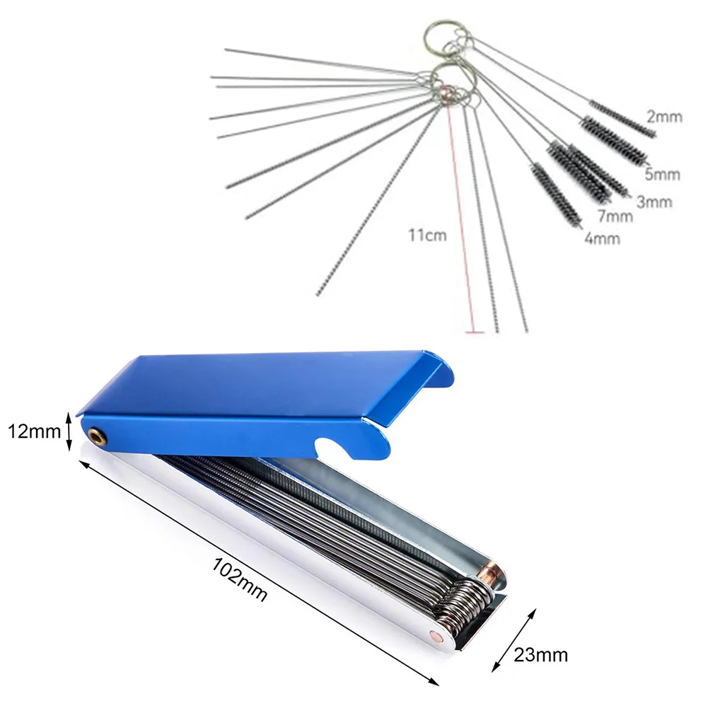 Carburetor Cleaning Tool Carbon Dirt Jet Remove Brushes Needles For Car Motorcycle ATV Carb Jets Wire Cleaner Kit