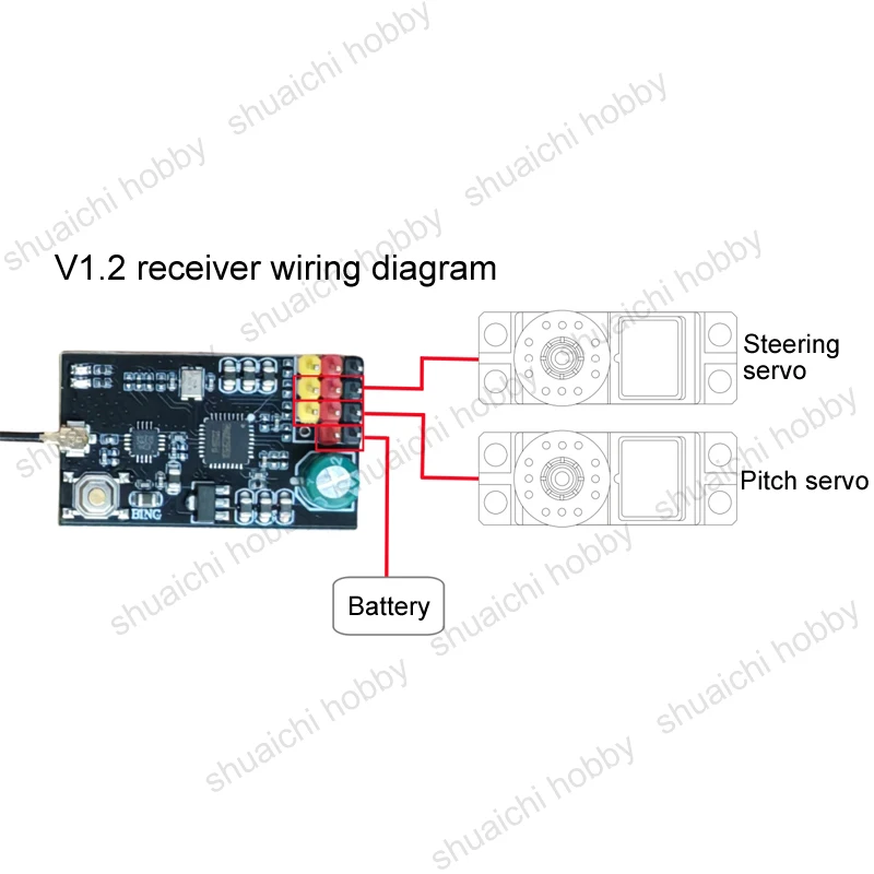 1Set Wireless FPV Modify Head Tracking Module First View Remote Control Transmitter DC 5V Receiver Power Supply for RC Aircraft