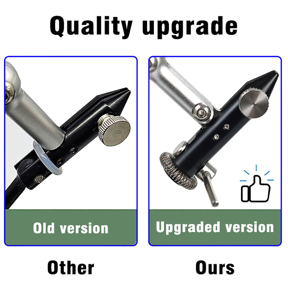 1 Set 360 Degrees Rotary C Clamp Fly Fishing Bait Strengthened Hard Jaws Fixed Precision Fly Tying Tools