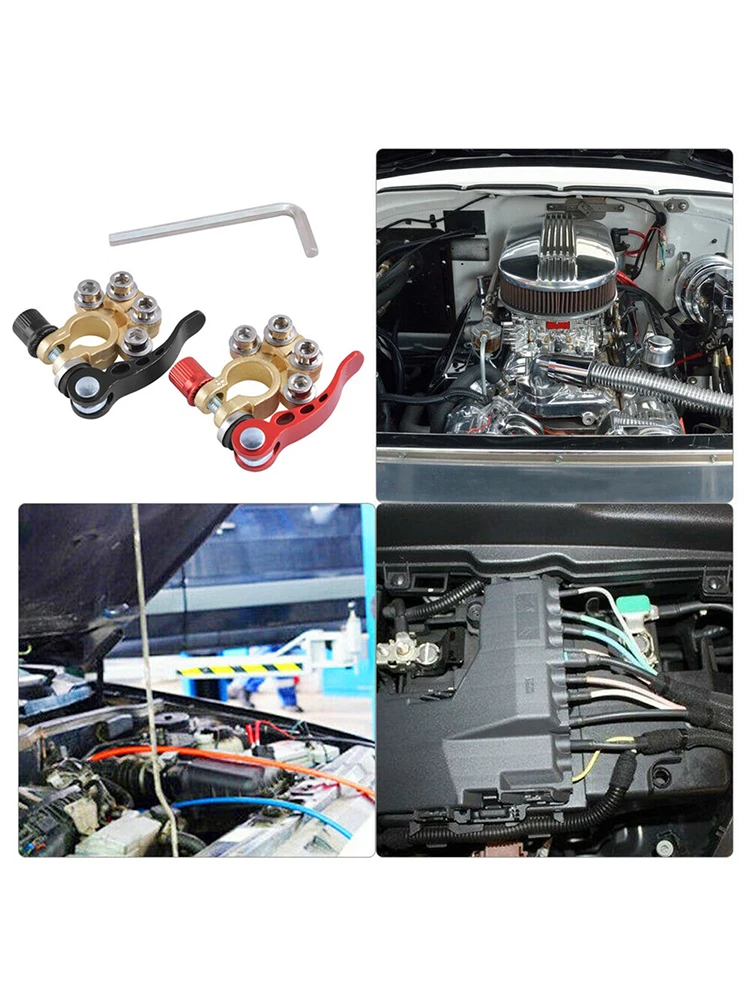 12V Auto Batterij Terminals Koperen Top Post Batterij Terminals Quick Disconnect Auto Batterij Terminal Connectors Auto-onderdelen