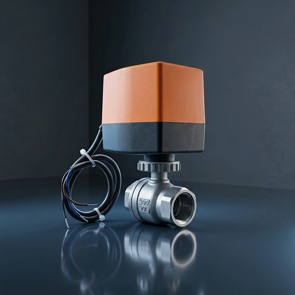 HVAC System 220VAC Electric Actuator On/off Type Control Stainless Steel Valves 2 Way Motorized SS304 Ball Valve PN20