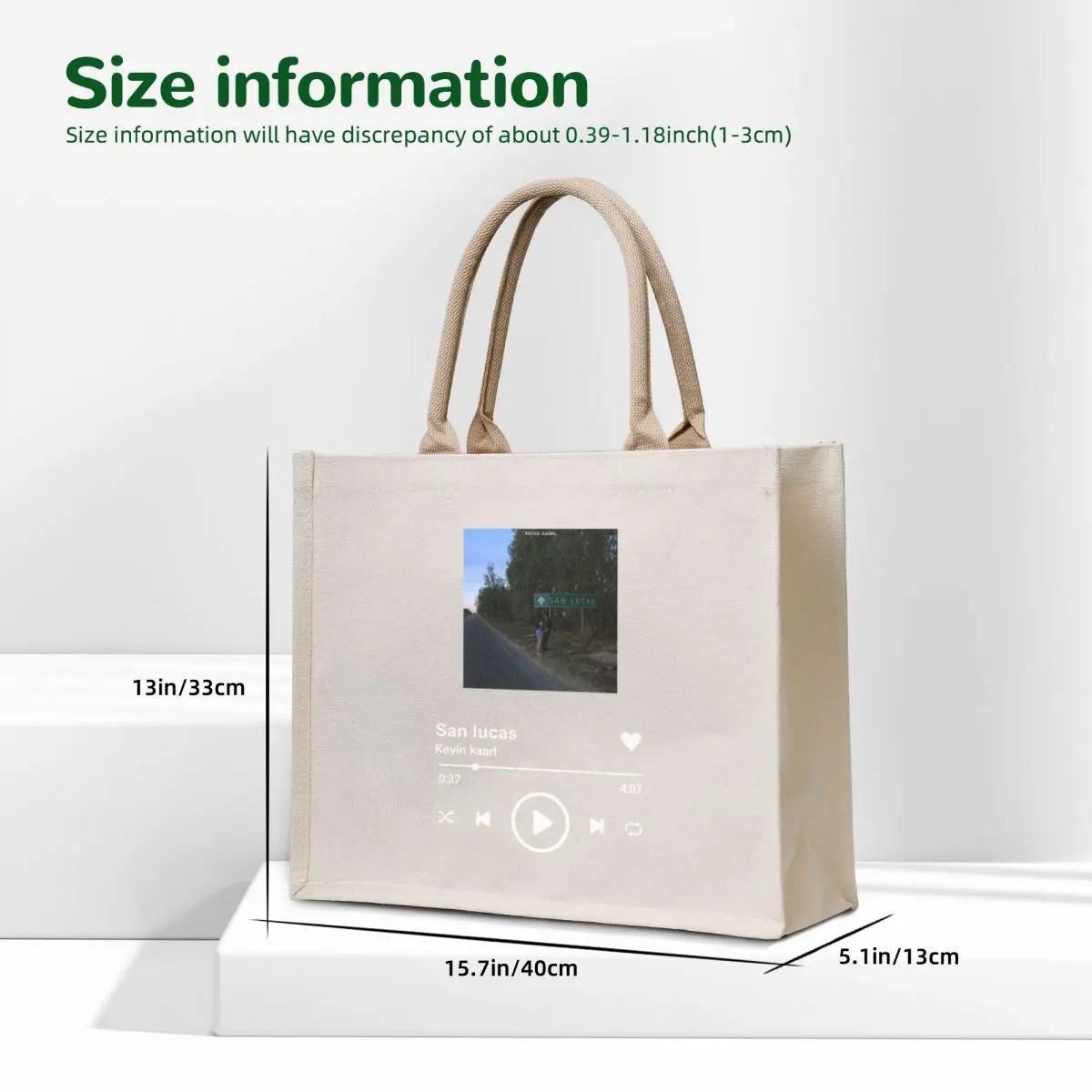 kevin kaarl Tote Bag shopping bag Shopper Fabric bag