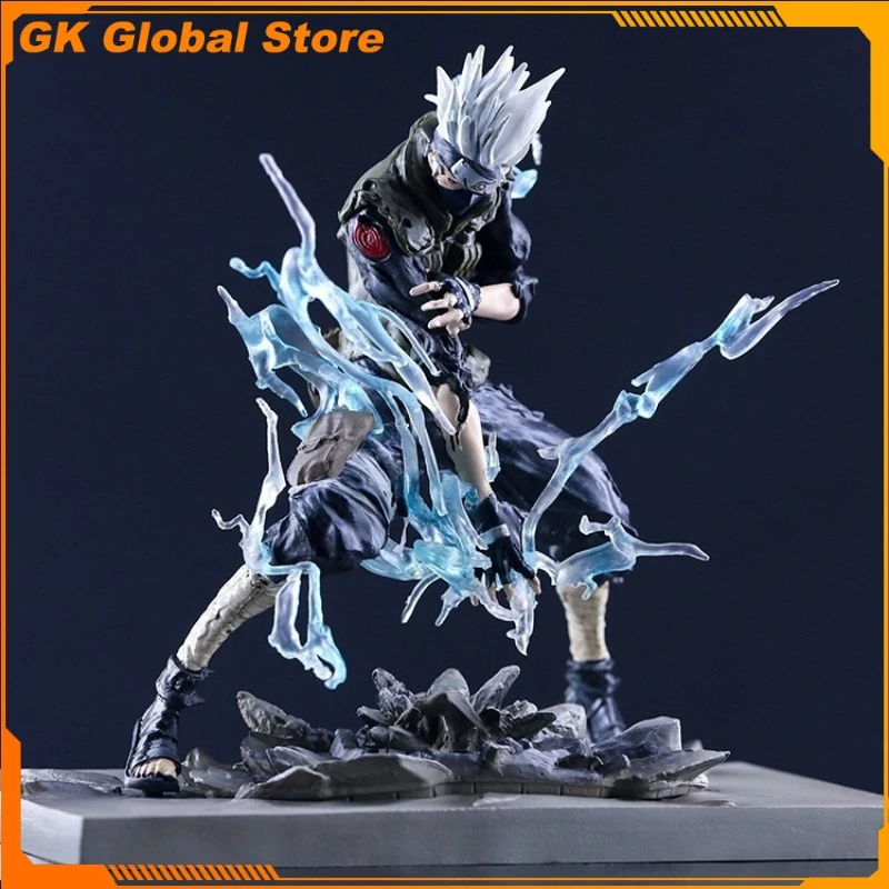 

20cm New Naruto Anime Figure Hatake Kakashi Perimeter PVC Model Scene Statue Desktop Decoration Ornaments Christmas Gifts Toys