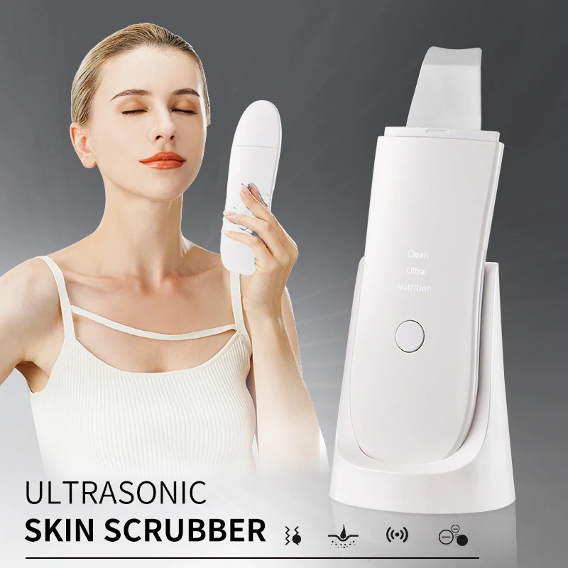 LESEN – grattoir de peau ultrasonique, Machine de nettoyage en profondeur, 4 modes avec lumière bleue de 430mm, Machine de Lifting du visage, nettoyeur ultrasonique des Pores
