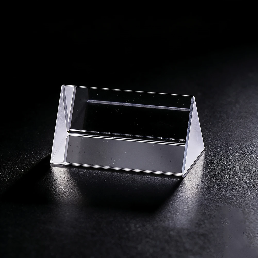 Optical Glass Triangular Prism Figurines Miniatures Rainbow Maker Teaching Light Spectrum Physics Experiment Photography Prism