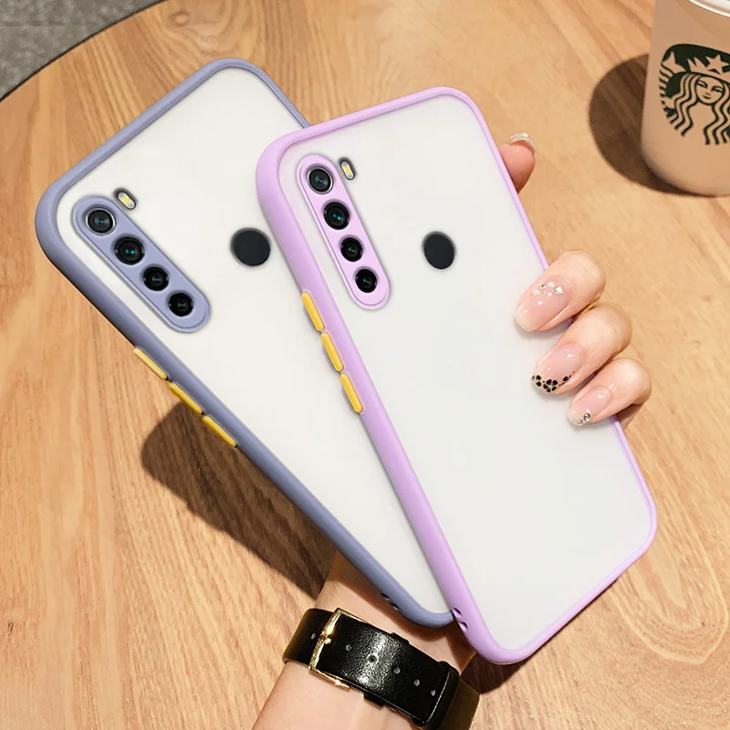 Hautfreundliche, matte Silikon-Handyhülle für Xiaomi Redmi Note 8 Pro, Note 8, 9, 9s, 10, 10s Pro 4G, stoßfeste Hülle mit kontrastierenden Tasten – Detail 7