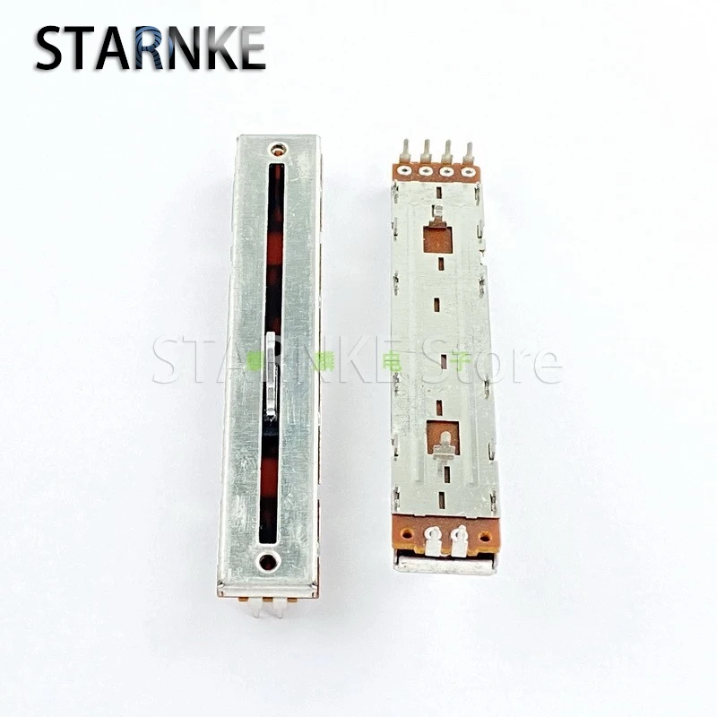 1PCS 88mm A50K×2 Mixer Potentiometer Straight Slide Fader
