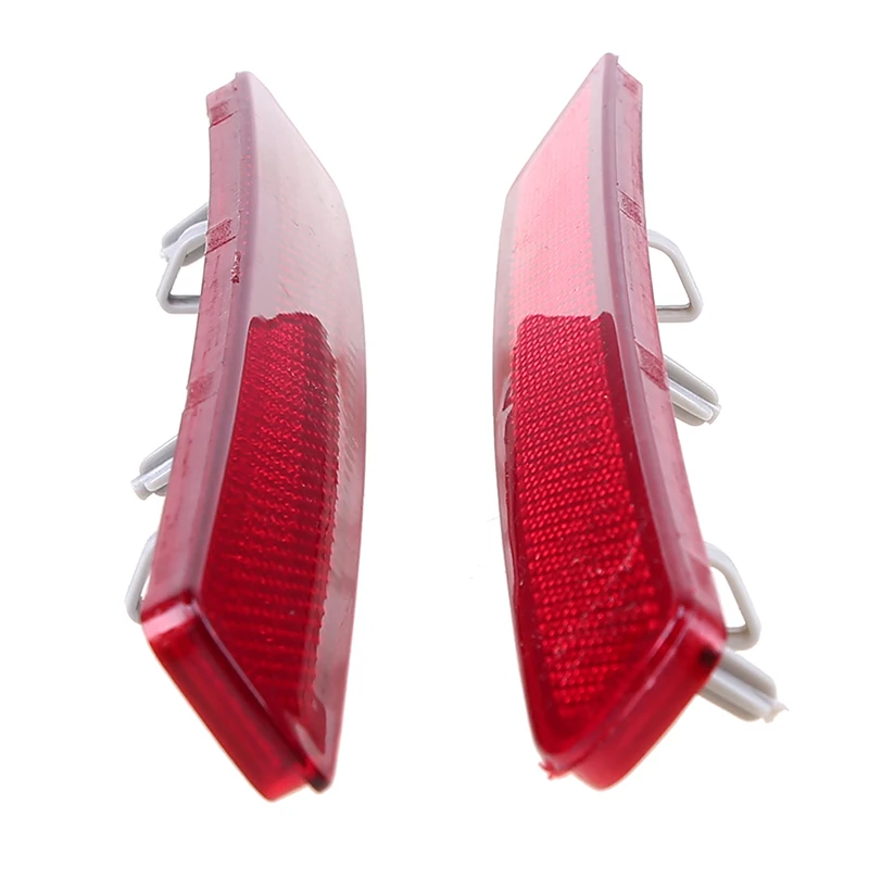 POSSBAY Car Red Lens Reflector Rear Bumper Light Lamp Cover for Land Rover Discovery 3 /Range Rover Sport Reflective Stickers