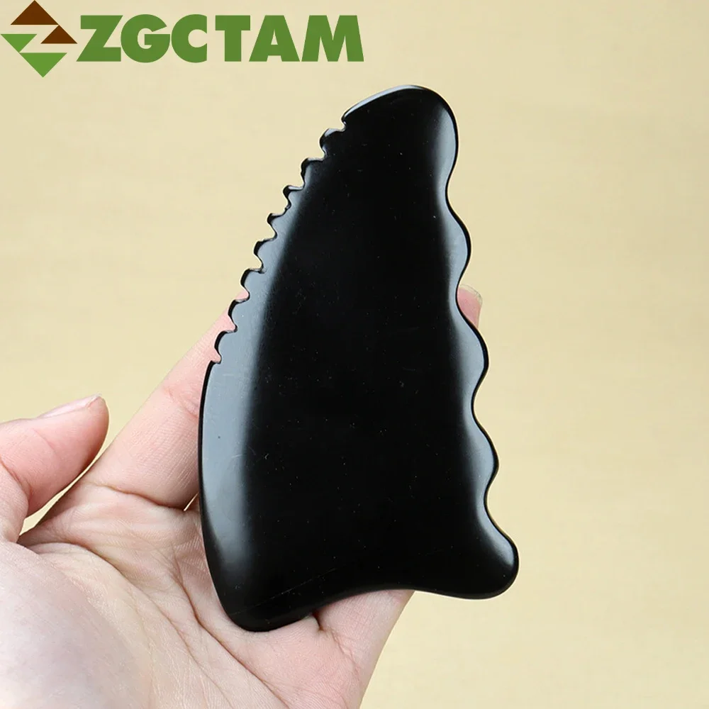 

Gua Sha Facial Body Massage Tools, Unique 9-Edge Gua Sha Bian Stone,3D Guasha Stone with Ridges, Massage Scraping Massage Tool