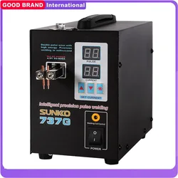 Saldatrice a punti SUNKKO 2.8KW 737G 110V/220V Dual Digital Display Pulse Lithium Battery Touch Spot Welder Machine