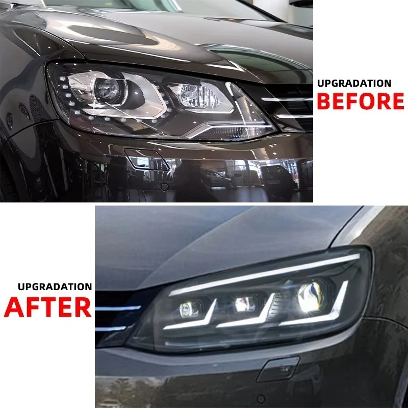 Sxll yuguang para 7n 2012-2019 diodo emissor de luz farol atualização novas condições farol acessórios