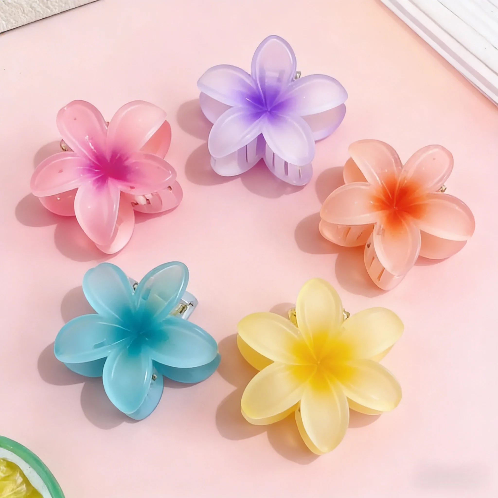 

Набор из 6 модных заколок-крабиков для волос, очень больших размеров, разноцветных, для женских причесок.