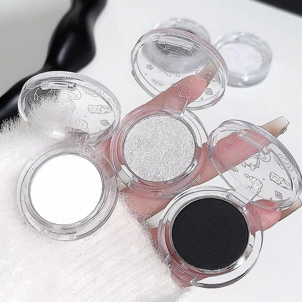 Impermeabile Illumina Cosmetici a lunga durata Ombretto illuminante bianco opaco Tavolozza per il viso Ombretto affumicato Trucco