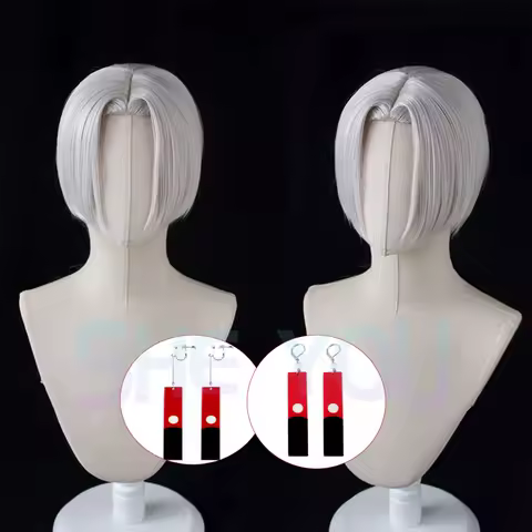 Kurokawa Izana Cosplay Wig Perruque White Grey Wig Synthetic Anime Cosplay Costume Party Role Playing