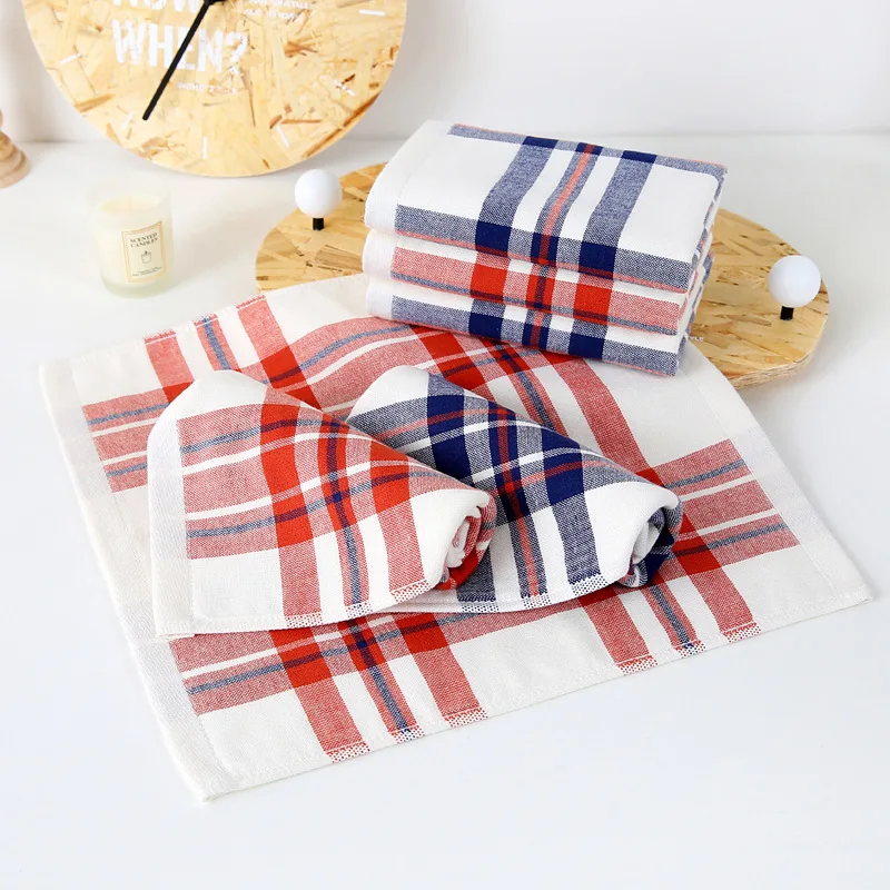 Terrycloth 100% Cotton Square Face Towel — Ultra-Soft, Highly Absorbent; Ideal for Promotional Gifts & Daily Use.