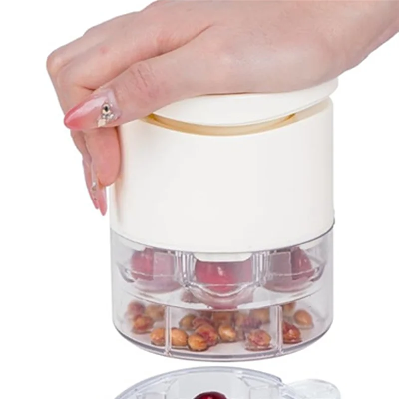 Outil de dénoyauteur de cerises, dissolvant de fosses de cerises, Portable à dégagement rapide, multi-cerises, dénoyauteries, outils de dénoyaut de cerises à 7 trous