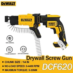 DEWALT DCF620 DCF6202 Brushless Cordless Drywall Screw Gun 20V Lithium Power Handheld Collated Drywall Screw Gun Attachment Tool