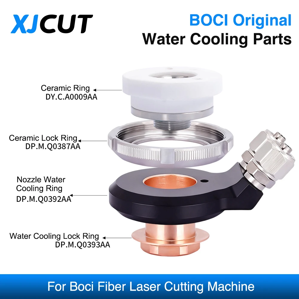 

Оригинальные компоненты водяного охлаждения BOCI, держатель керамических насадок BOCHU, часть DP.M.Q0394AA для режущей головки волоконного лазера BOCHU BLT643