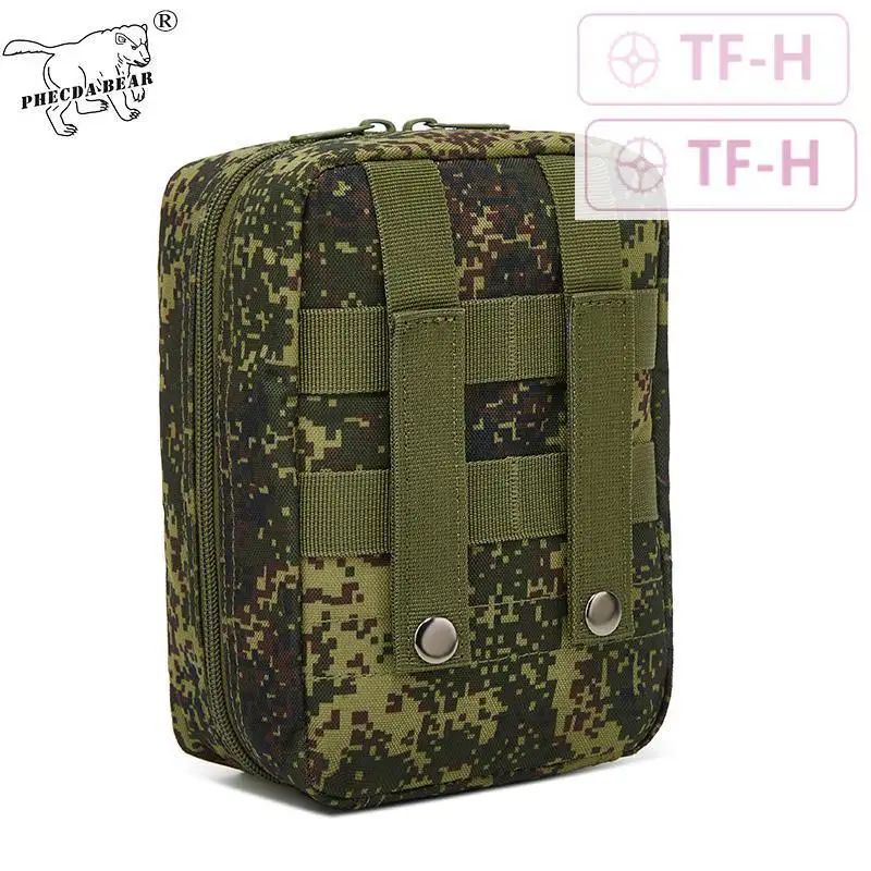 EMR Russian Green Camouflage Molle Tactical Outdoor Camping Survival First Aid Storage Bag Sundry Pouch