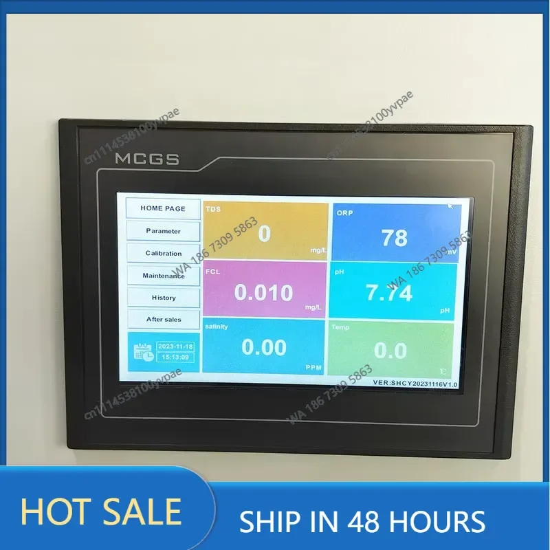 High Precision Industrial Online Water Quality Sensor PH ORP TDS FCL Turbidity Multi-parameter Detection Instrument