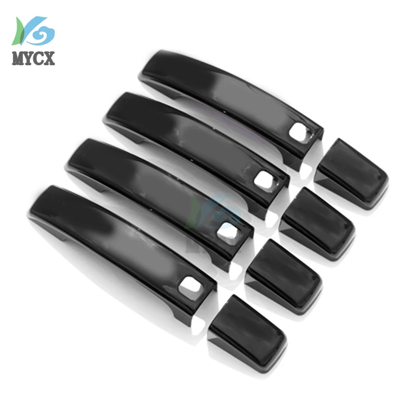 8Pcs ABS Chrome Door Handle Cover Trim For Range Rover Sport / Land Rover LR4 Discovery 4/Freelander 2 /With 4 Smart Keyhole