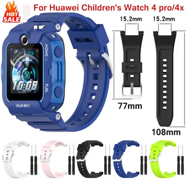 

Ремешок силиконовый для детских часов Huawei Watch 4x, сменный Браслет для Huawei Watch 4x, аксессуары, новинка