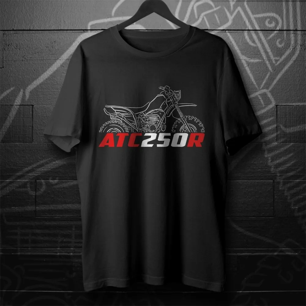 

Honda Men's and Women's T-shirt ATC250R Summer Cotton Short-sleeved Shirts Spring and Autumn Motorcycle Racing Car Sports Top