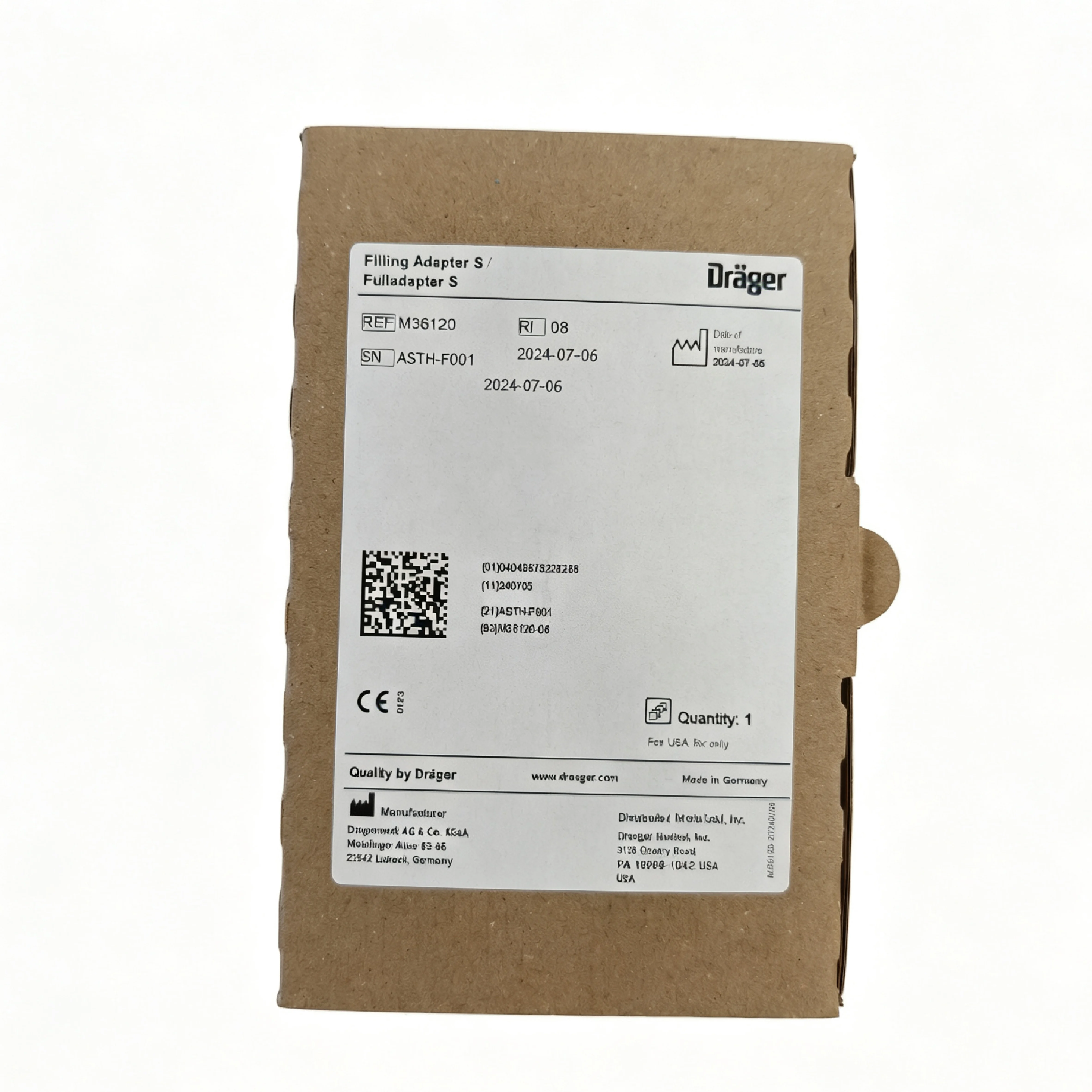 Drager Sevoflurane Fill Adapters M36120