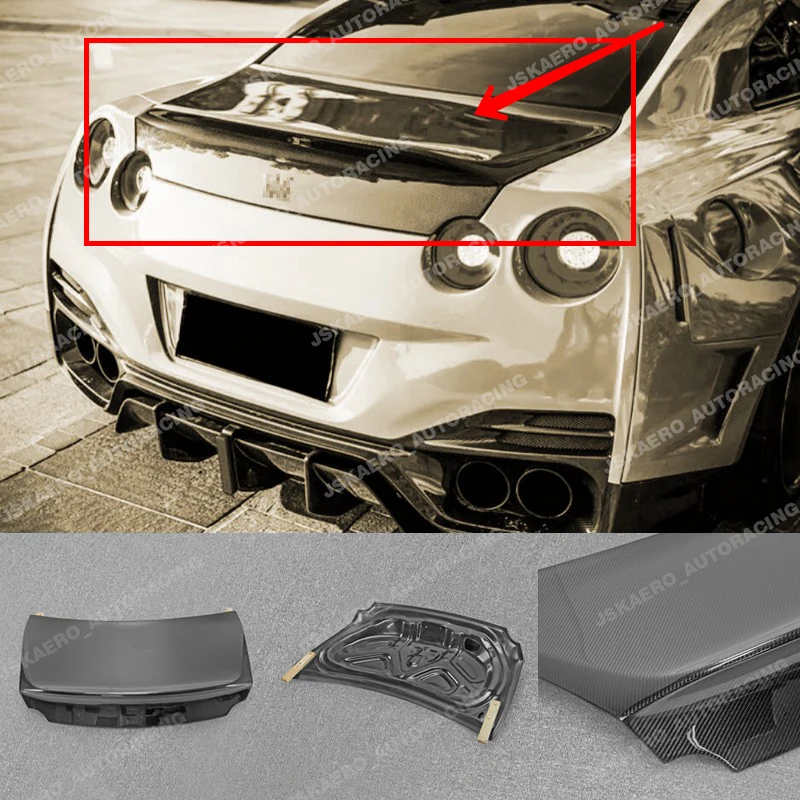 

For Nissan GTR R35 09-16 GT-R Rear Trunk Bootlid Boot Lid bodykits Carbon Fiber car BodyKits