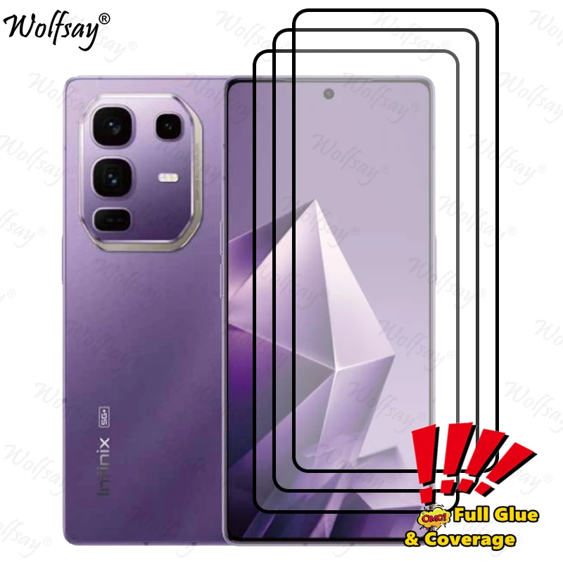 Full Cover Screen Protector For Infinix Note 50 Pro Plus Tempered Glass Infinix Note50 Pro+ Glass Infinix Note 50 Pro Plus Glass