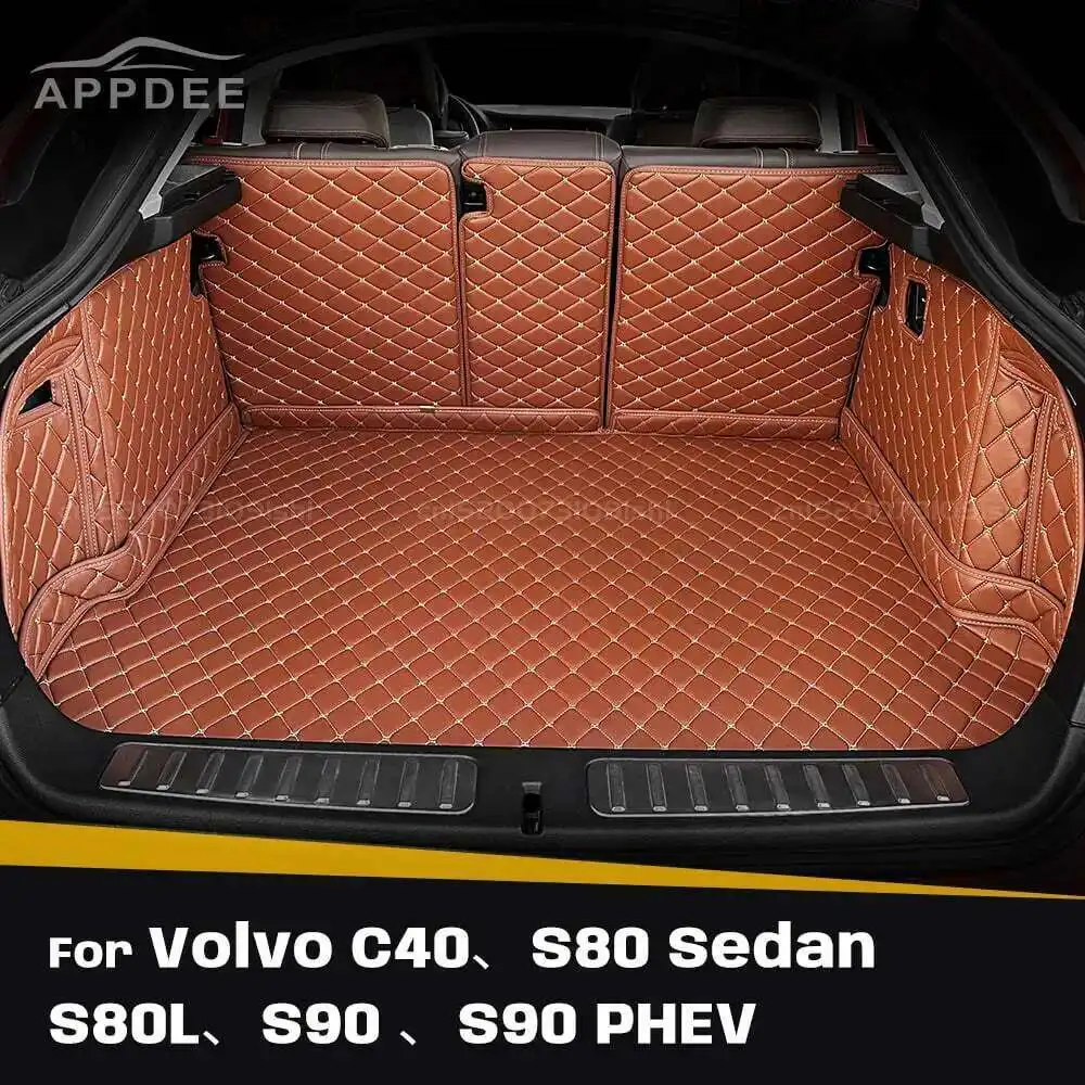 

Для Volvo C40、S80 Sedan、S80L、S90 、S90 PHEV автоматический коврик для багажника с полным покрытием, автомобильный грузовой вкладыш, аксессуары для интерьера