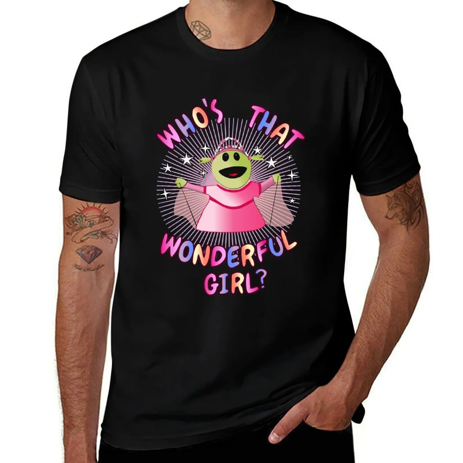 

Nanalan Who's that Wonderful Girl T-Shirt football t shirt graphic tee shirt customs design your own fitted t shirts for men