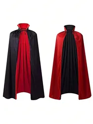 1pc 90CM long double-sided cloak, the Vampire Reaper cloak, suitable for cosplay parties, Halloween costume parties, and dances