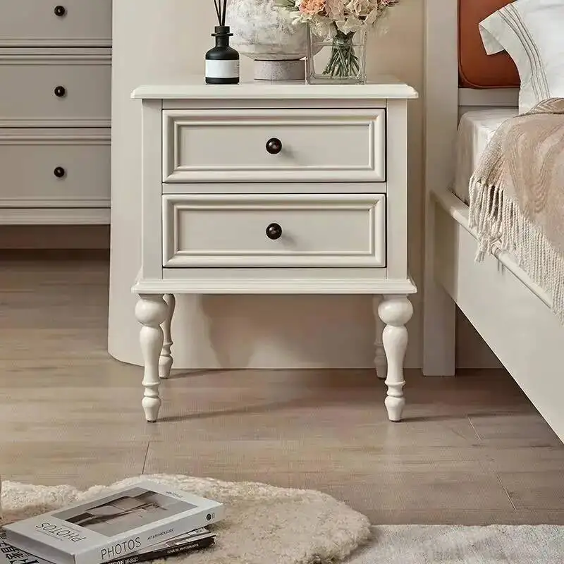 منضدة كلاسيكية فرنسية عتيقة من منتصف القرن من الشمال أنيقة منضدة ريفي Mesita De Noche أثاث غرفة النوم #1