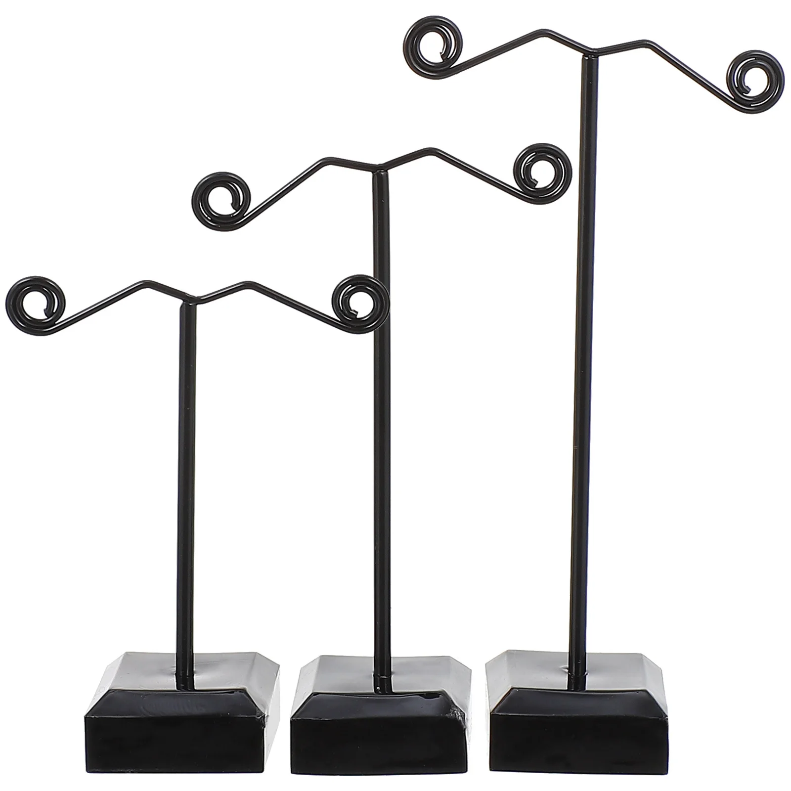 3 قطعة رف المجوهرات تقف الاكريليك تصنيع المعادن حساسة القرط المنظم القرط رف شاشة حامل عرض المجوهرات #5