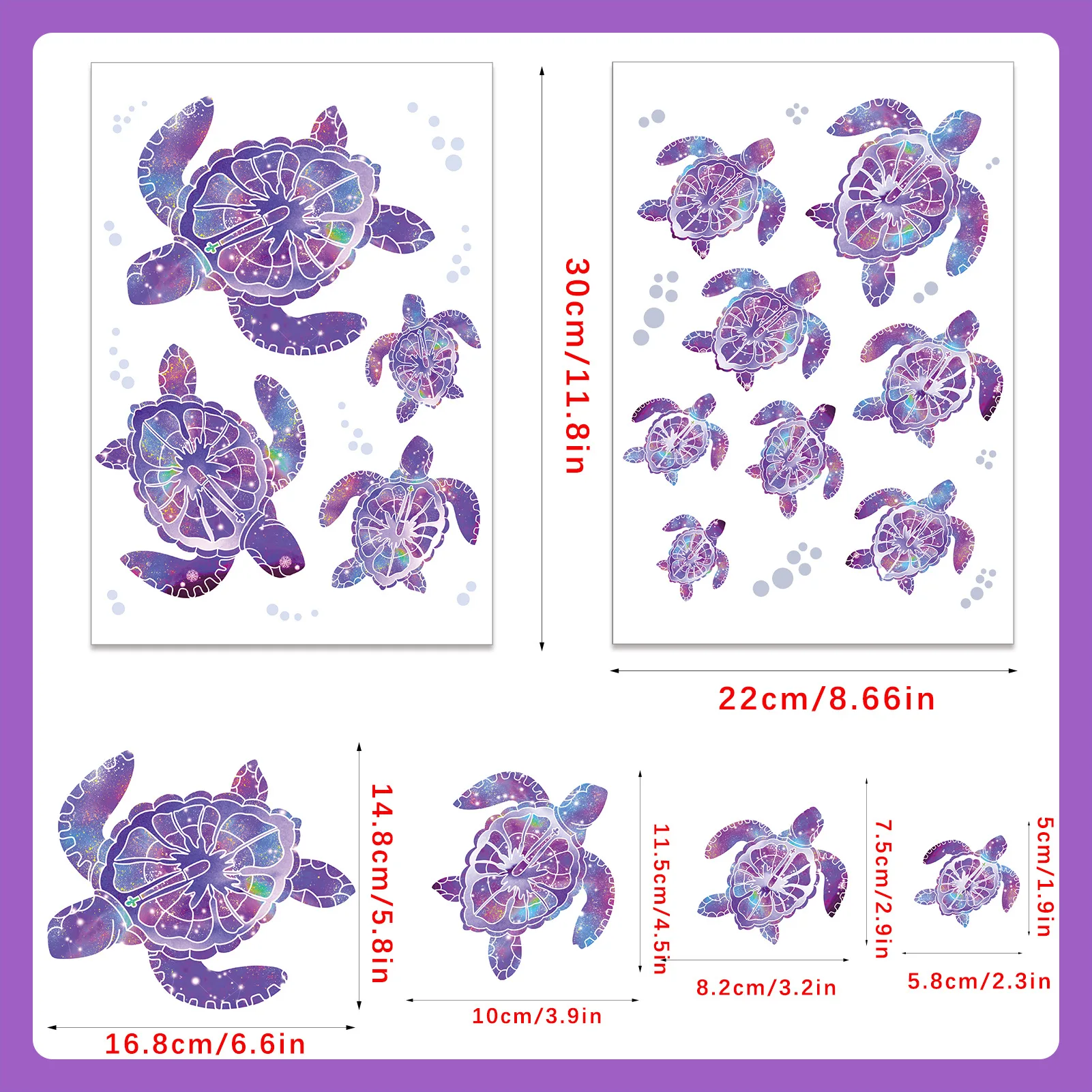 Bathroom Sea Turtle Wall Stickers PVC Waterproof Decals for Home Office Kindergarten Toilet Decoration Essential - view 4