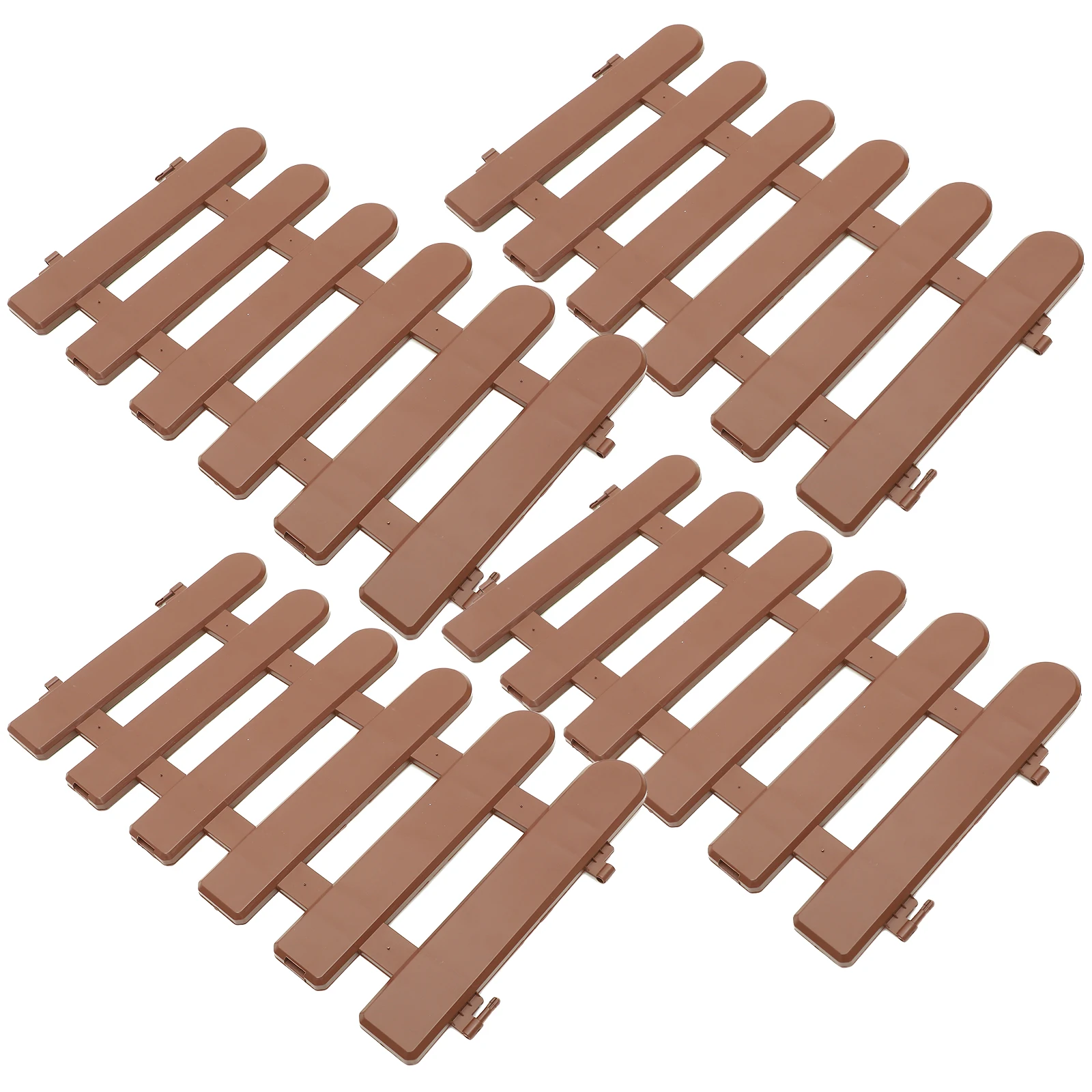 

4pcs White Plastic Garden Fence Decorative Edging Border for Lawn Yard Patio Small Garden Outdoor Pet Dog Fence