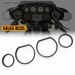 Motorcycle Instrument Board Bezel Kit Speedometer Trim Ring Burst Inserts For Harley Electra Glide Road Glide Tri Glide 14-2024