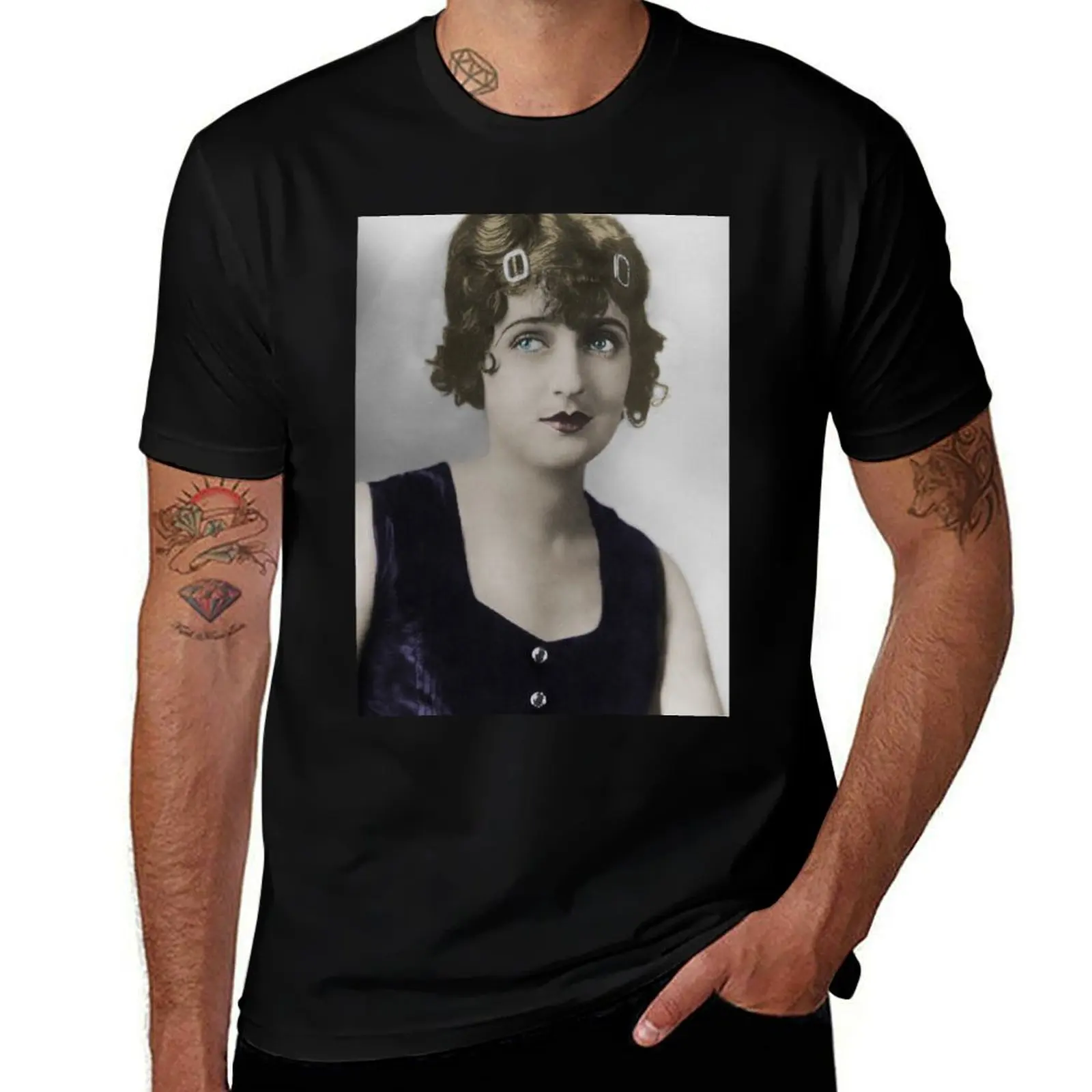 Carmel Myers T-Shirt Casual Loose Daily Wear T-Shirt