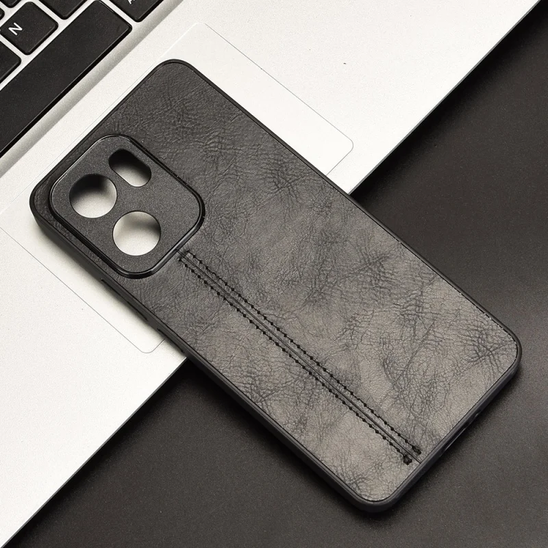 Per OPPO Reno13 FS 4G/5G CPH2699 Custodia in pelle di vitello con bordo morbido Custodia rigida in pelle PU per OPPO Reno 13F 4G/5G Custodia