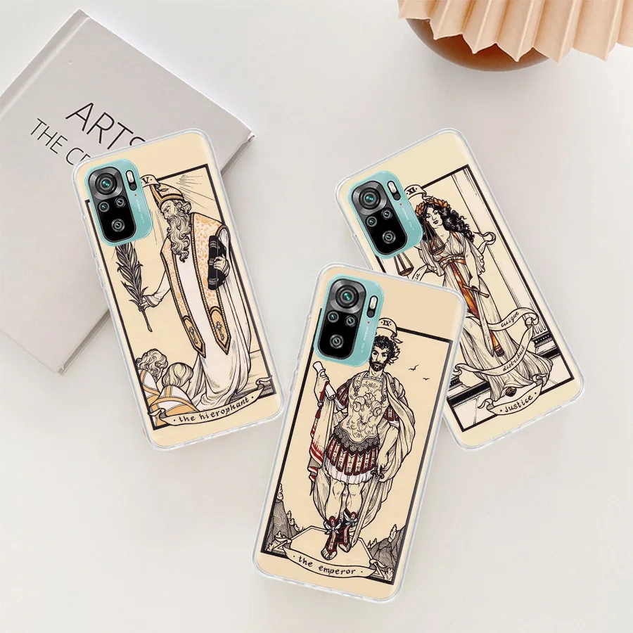 Tarot Cards for Halsey HFK Phone Case For Xiaomi Poco X6 X5 X4 F4 GT X3 NFC F6 X7 Pro 5G M5 M5S M4 M3 Mi F5 F3 F2 F1 Clear Cover