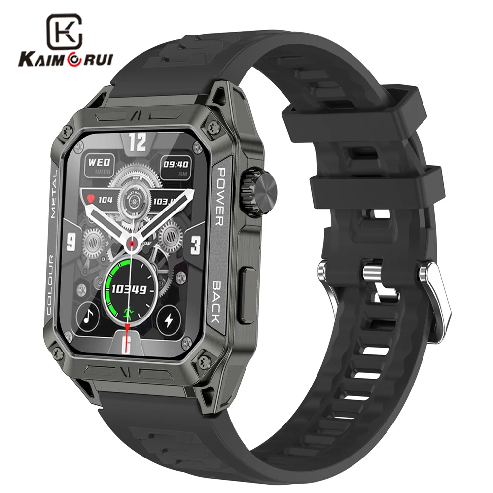 

KAIMORUI Outdoor Sports Smart Watch Bluetooth Calling 1.91 Inch Heart Rate Health Monitor 380mAh Battery smartwatch men women