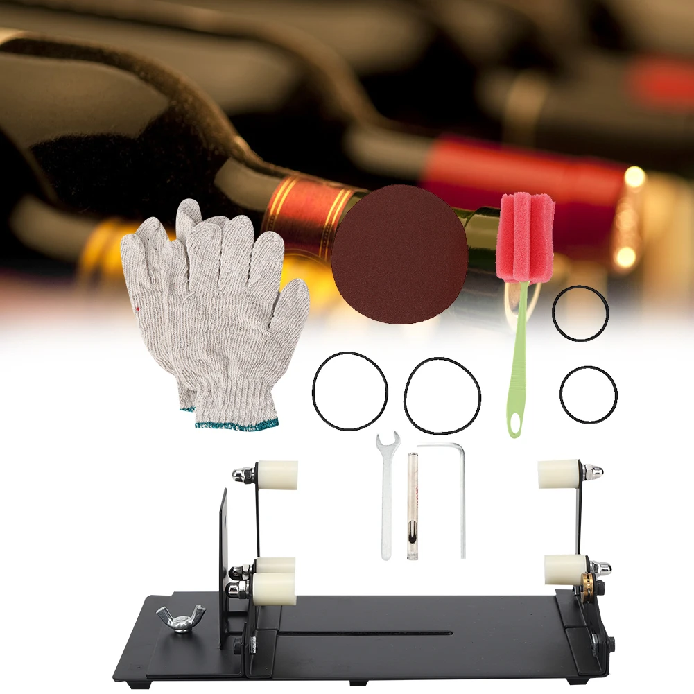 Cortador de botellas, herramienta de corte de botellas de vidrio, decoración, arte, cortador de botellas de vidrio, herramienta de corte de vino manual DIY de acero inoxidable