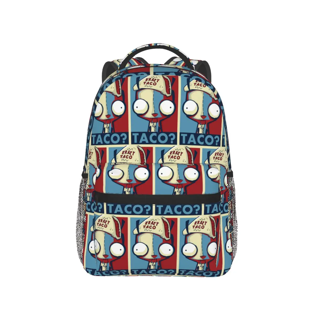Invader Zim Graphic Backpack Hot Sale Daypack Large Capacity Boys Girls BookBag School Bag Shoulder Bags for Men Women