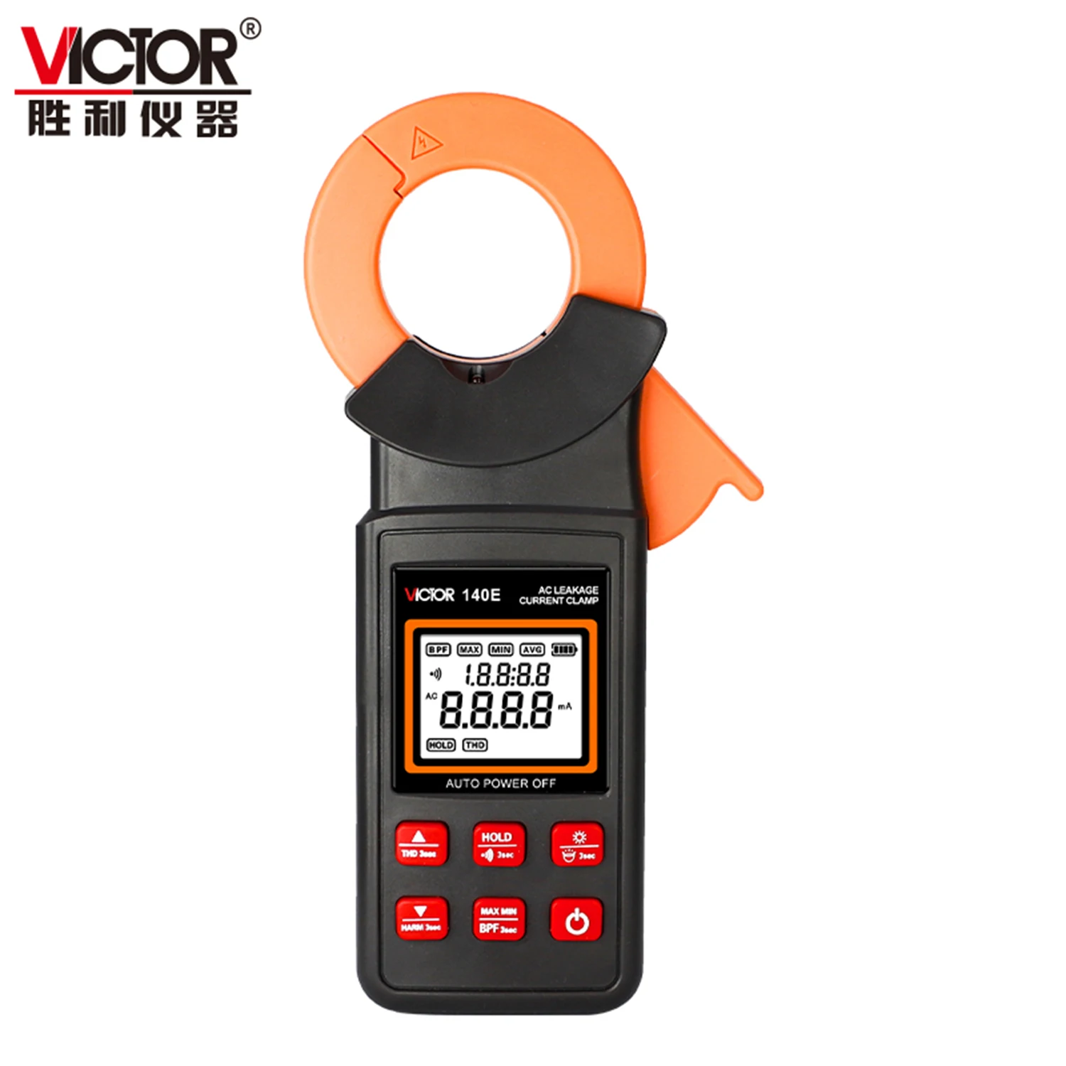 VICTOR 140E 6800E 7100E High-precision Clamp Shaped Leakage Current Meter True RMS  Filtering,MAX/MIN/AVE Distortion Rate