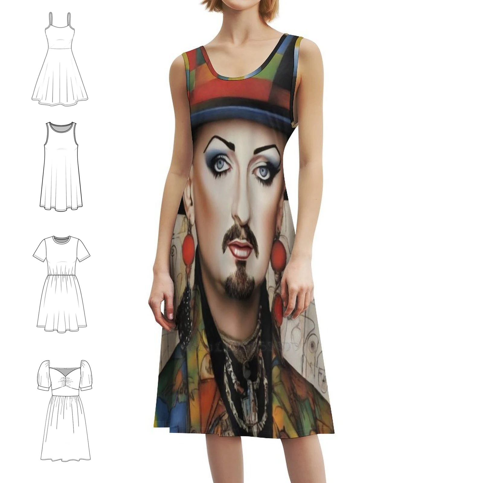 Boy George : The Art Of Unique Musical Expression Boho Chic Dress Elegant Fashion Beach Wedding Party Gown Boy George Music