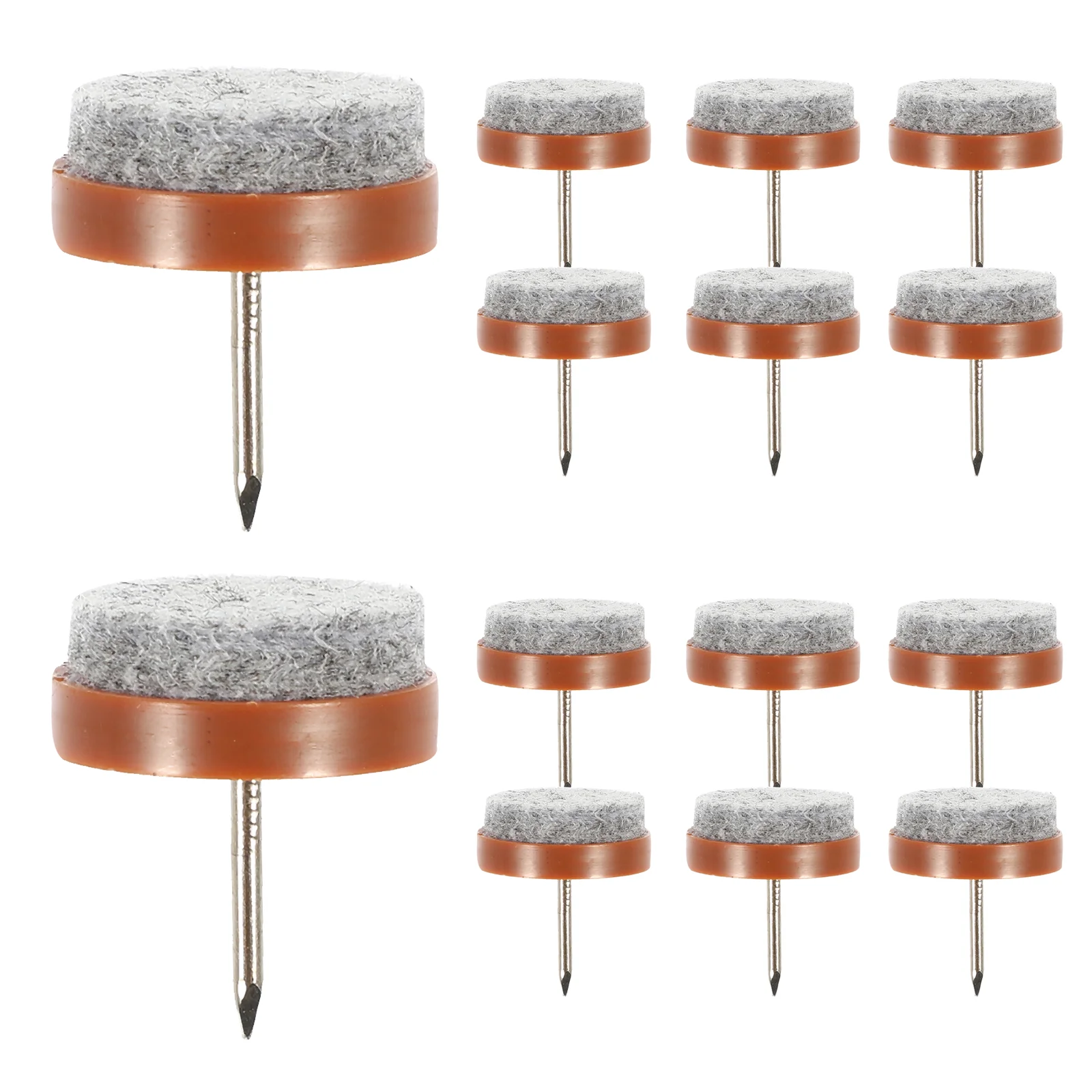 

20PC Felt Glides with Screw Chair Glides Metal Round Foot Pad Floor Protection Glides Protection for Furniture Chairs Parquet