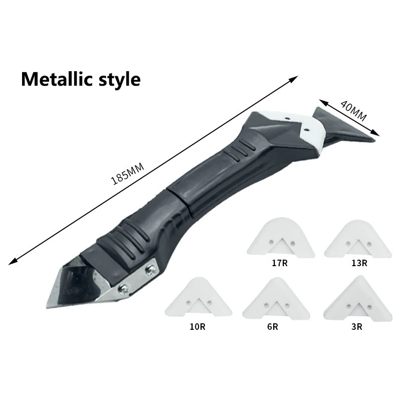 Glass residual glue scraper tool - Multi-functional glue removal tool - Wall corner trimming tool - Seam filling scraper tool