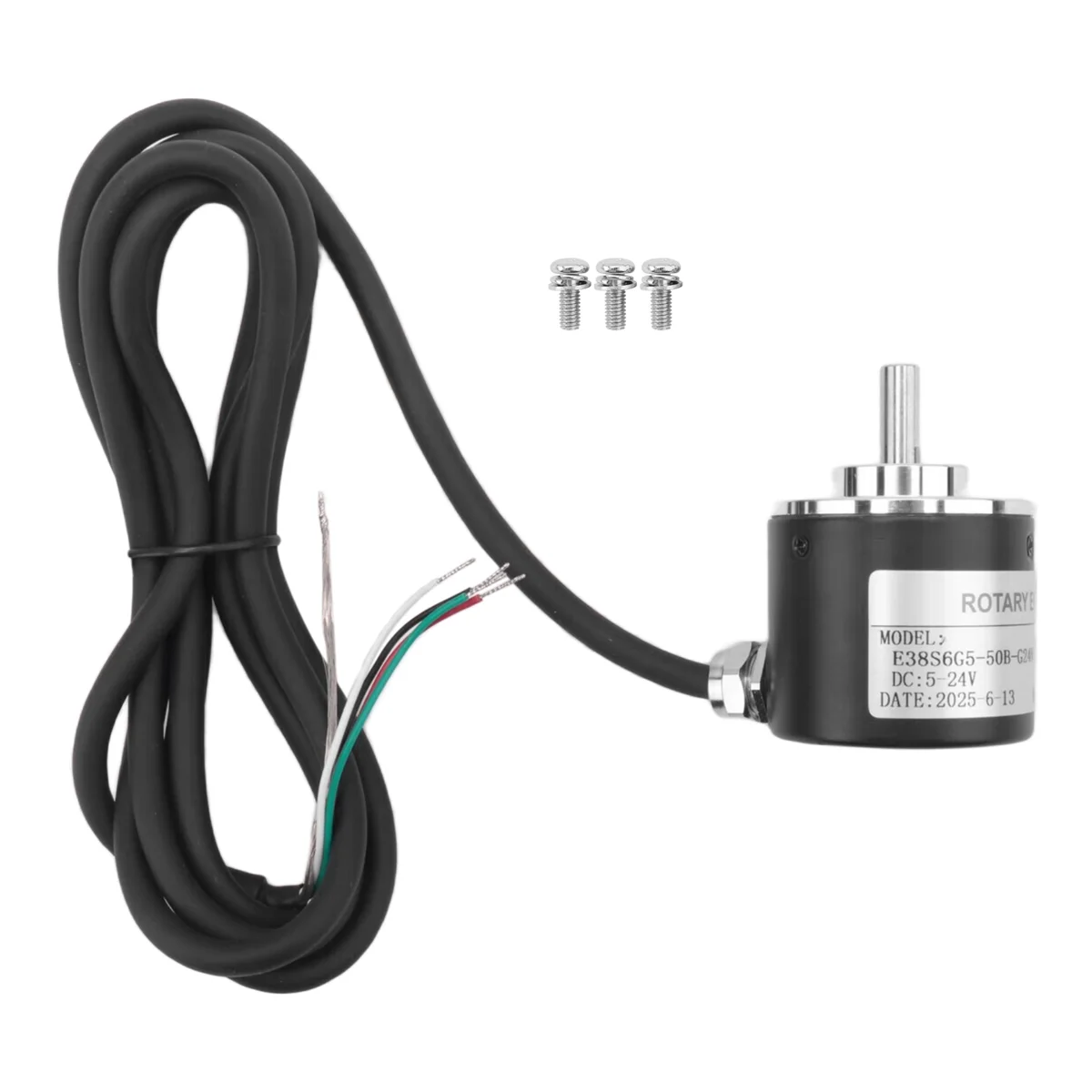 Hot Rotary Incremental Encoder 38S6G5-B-G24N AB 2-Phase Connection 50P/R 5-24V Solid Shaft DC Open Collector NPN Output