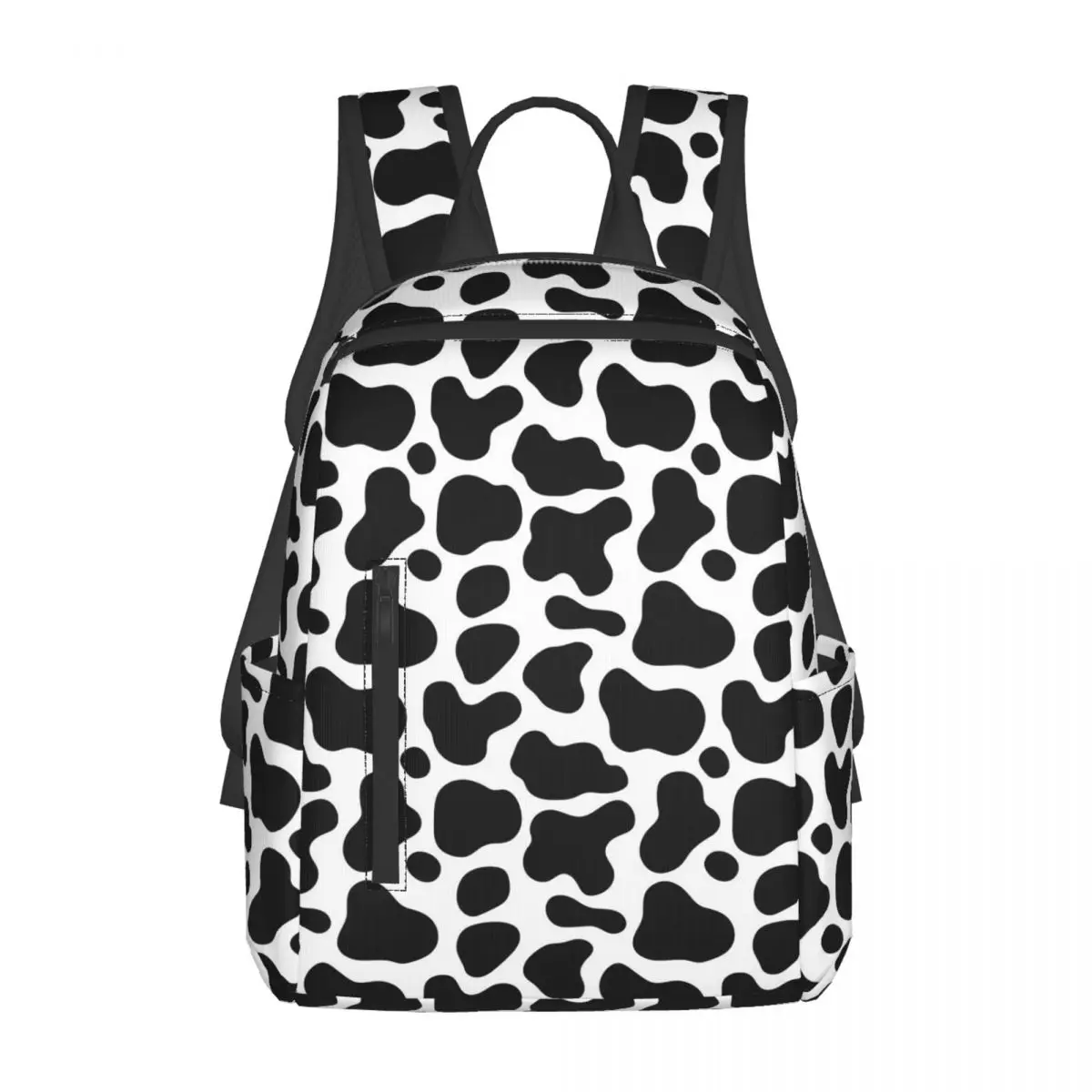 

Cow Spots Animal Print Backpack Daypack Large Capacity Boys Girls BookBag School Bag Shoulder Bags for Men Women
